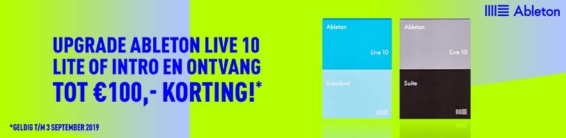 Flinke korting op Ableton Live 10 upgrades!